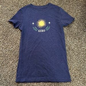 Blue 90s tight tshirt